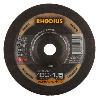 Rhodius XTK70 180x1,5x22,23 Řezný kotouč Bal. 25