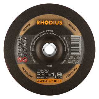 Rhodius XTK70 230x1,9x22,23 Řezný kotouč Bal. 25