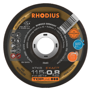 Rhodius XTK8 Exact 115x0,8x22,23 Řezný kotouč Bal. 50