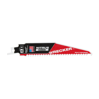 Milwaukee Pilový plátek s tvrdokovovými zuby do ocasky WRECKER NITRUS 150x6, 1ks
