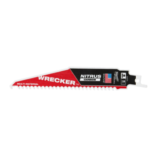 Milwaukee Pilový plátek s tvrdokovovými zuby do ocasky WRECKER NITRUS 150x6, 5ks. bal.
