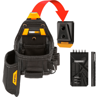 ToughBuilt Univerzální pouzdro na metr a nůž se zápisníkem - ClipTech