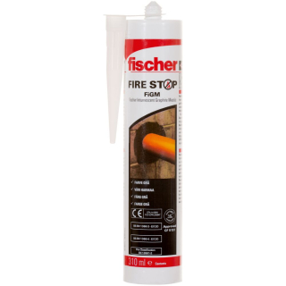 Fischer FireStop FiGM vysocevýkonný expanzní grafitový protipožární tmel 310 ml