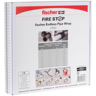 Fischer FireStop FiPW 2/160 protipožární expanzní páska na potrubí