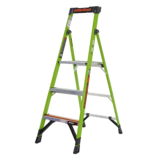 Little Giant - Mightylite 5 - velice lehký a stabilní schůdkový žebřík z nevodivého sklolaminátu Fiberglass