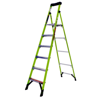 Little Giant - Mightylite 8 - velice lehký a stabilní schůdkový žebřík z nevodivého sklolaminátu Fiberglass