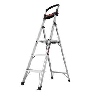 Little Giant - Xtra-Lite Plus 5 - velice lehký a stabilní hliníkový schůdkový žebřík s unikátním organizérem