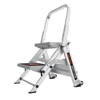Little Giant - Safety Step 2 - profesionální schůdky s bezpečnostním madlem a protiskluzovou podložkou