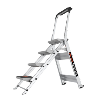 Little Giant - Safety Step 4 - profesionální schůdky s bezpečnostním madlem a protiskluzovou podložkou