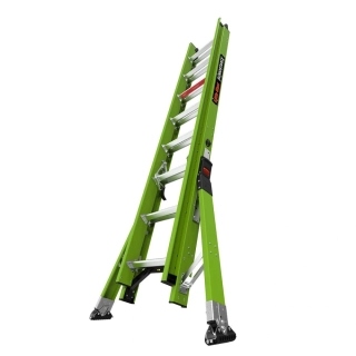 Little Giant - Sumostance 16 - Výsuvný žebřík s patentovanými vyrovnávacími nohami, ze skelných vláken Fiberglass nevodivý