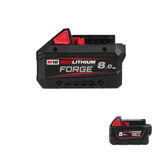 Milwaukee M18 FB8 FORGE akumulátor 8,0 Ah sada – 1× aku M18 5,0 Ah ZDARMA