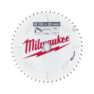 Milwaukee Pilový kotouč hliník 165X20X1.6X52ATB