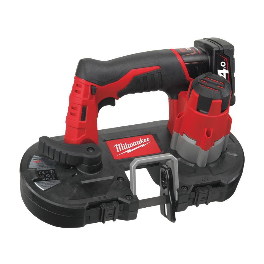 Milwaukee M12 BS-402C Aku pásová pila, 2 x 4.0Ah