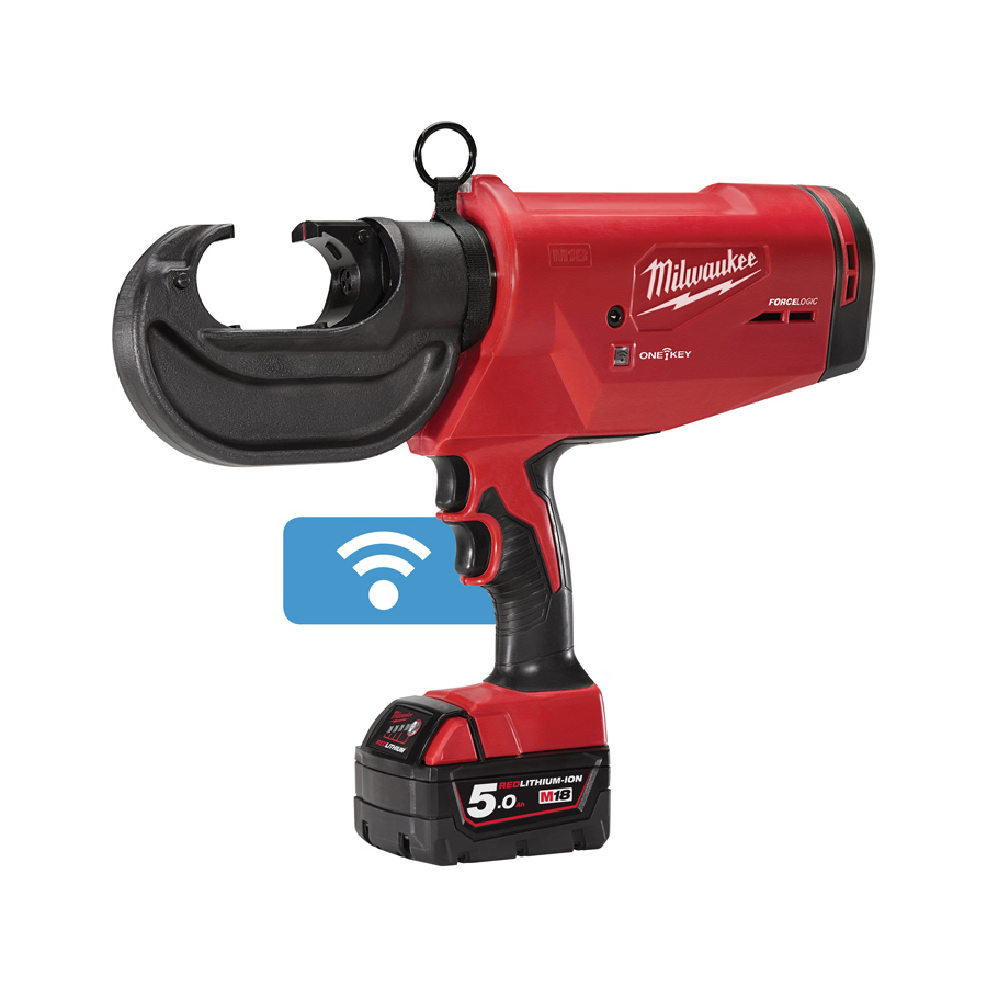 Milwaukee M18 HCCT109/42-522C Aku hydraulické krimpovací kleště FORCE LOGIC 109kN, 2x aku