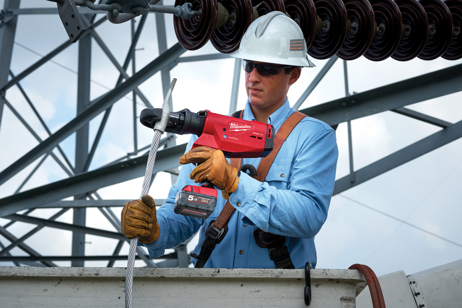 Milwaukee M18 HCCT109/42-522C Aku hydraulické krimpovací kleště FORCE LOGIC 109kN, 2x aku