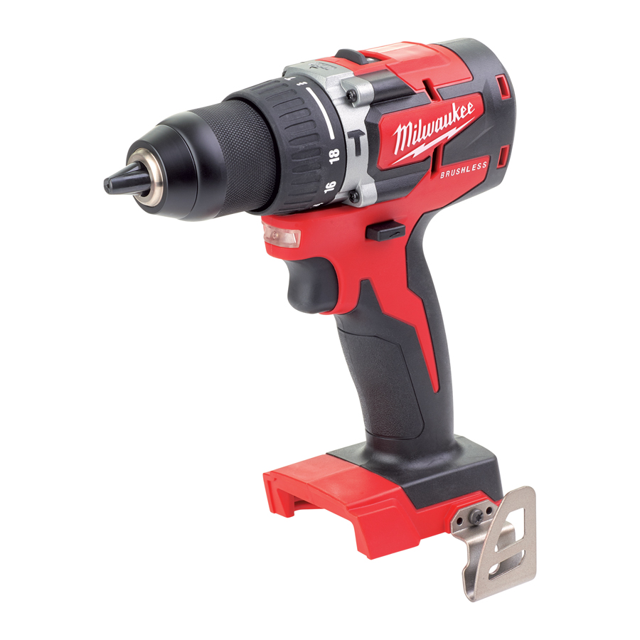 Milwaukee M18 CBLPD-0 KOMPAKTNÍ PŘÍKLEPOVÁ BEZUHLÍKOVÁ VRTAČKA