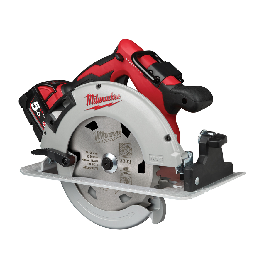 Milwaukee M18 BLCS66-502X Aku kotoučová pila s bezuhlíkovým motorem, 2 x 5.0Ah