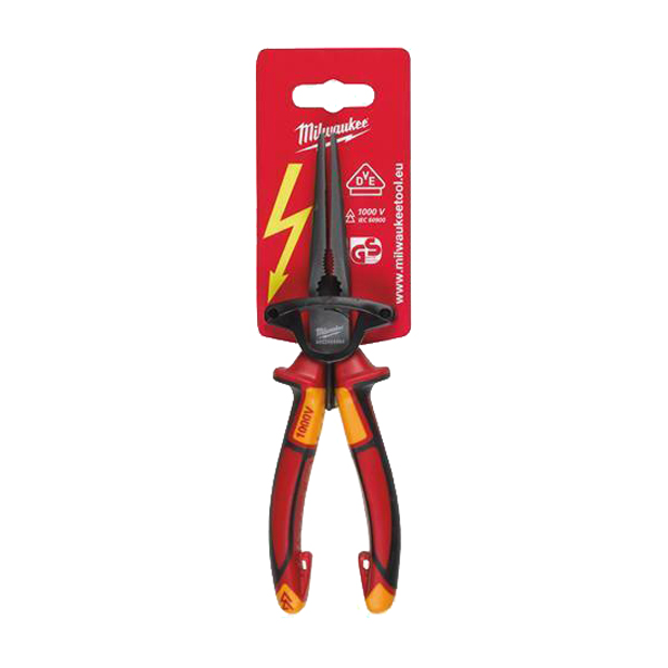 Milwaukee VDE kleště dlouhé zakulacené 205mm